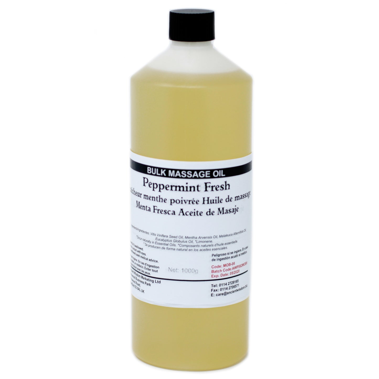 Aceite de Masaje 1kg - Menta Fresca