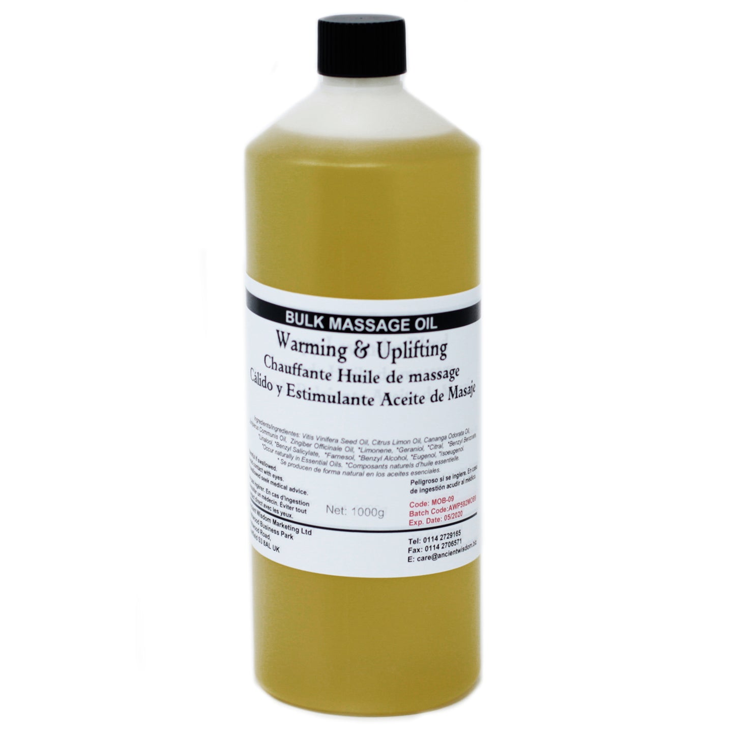 Aceite de Masaje 1kg - Cálido y edificante