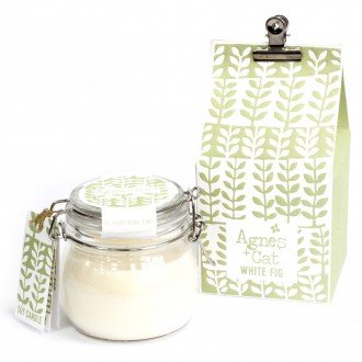 Velas en Tarro de Vidrio - White Fig