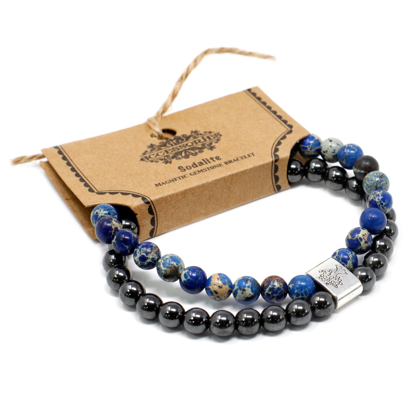 Pulsera de Piedras Preciosas Magnéticas - Sodalite