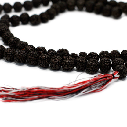 108 Rudraksha Japa Mala - Oscuro