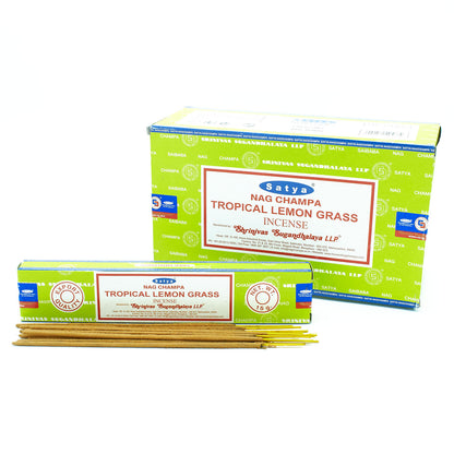 Varillas de Incienso Satya 15g - Tropical Lemongrass