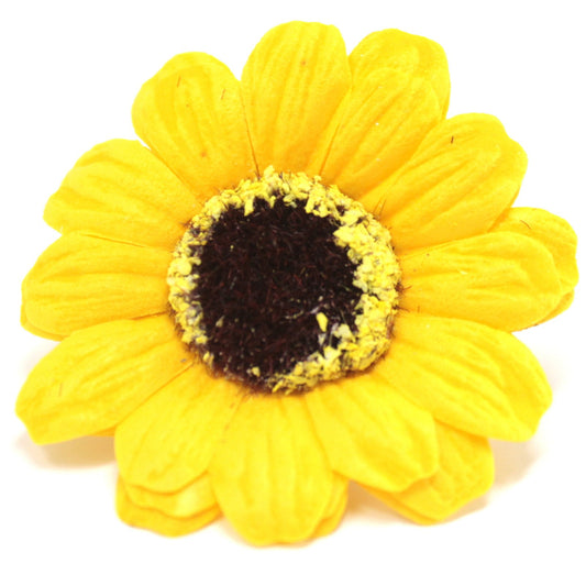 Flor de girasol manualidades deco mediana - amarillo