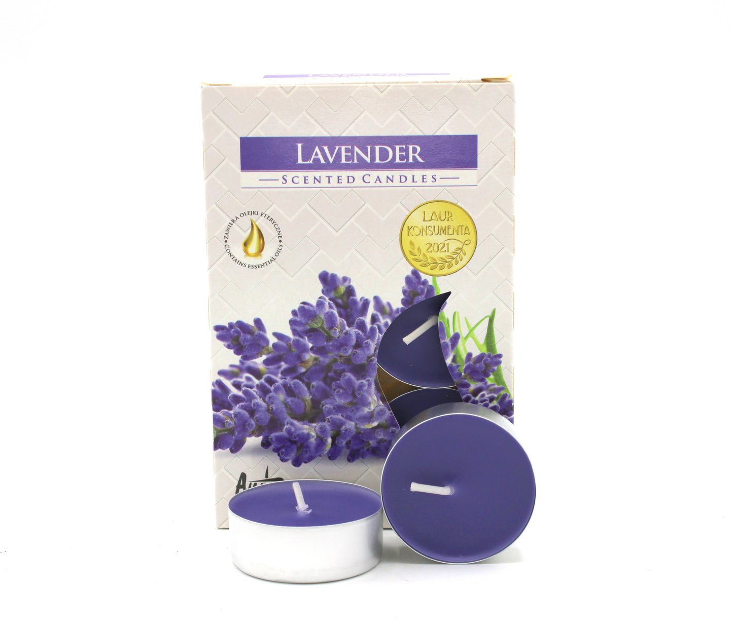 Set de 6 Velas de Té Perfumadas - Lavanda