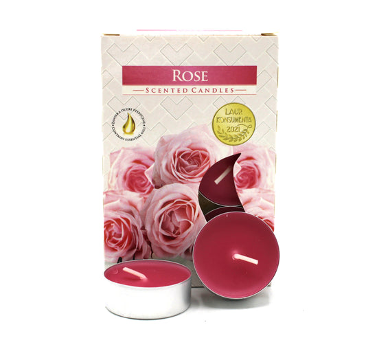 1x Set de 6 Velas de Té Perfumadas - Rose