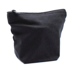 Neceser de algodón negro 10 oz - Mini bolso