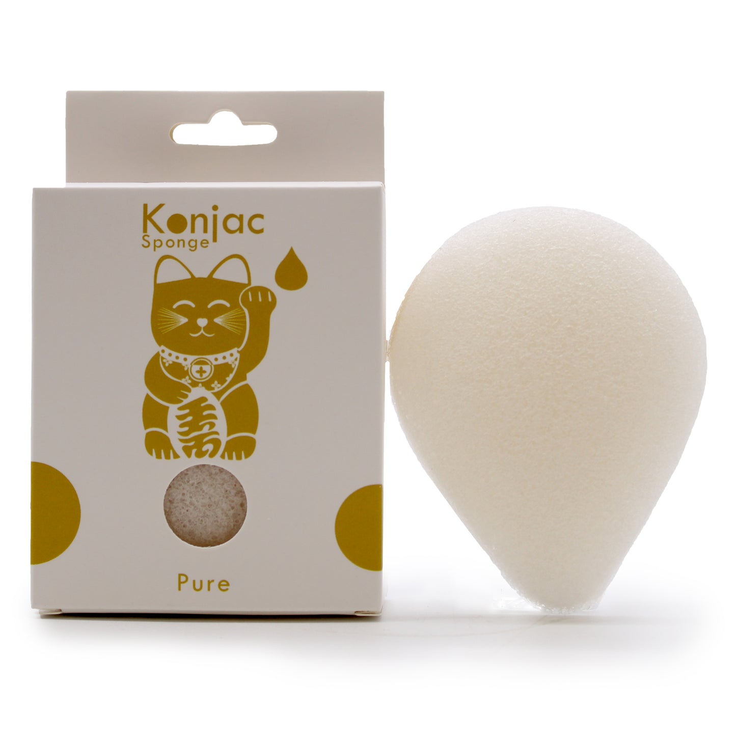 Esponja Facial Konjac - Natural - Pieles Sensibles