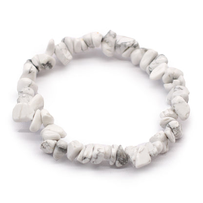 Pulsera Fragmentos de Piedras Preciosas - Jaspe blanco