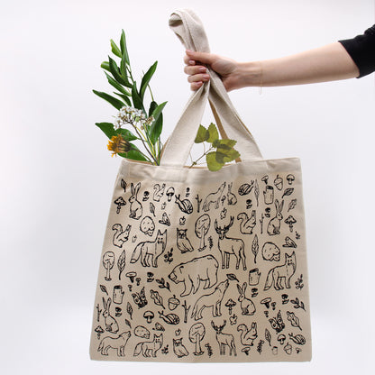 Bolsas de Algodón de Compra Grandes - 38x42cm - Vida Silvestre - 280g