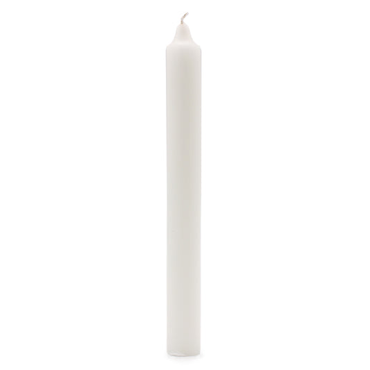 Velas a Granel de Color Sólido - Blanco Rústico - Paquete de 10